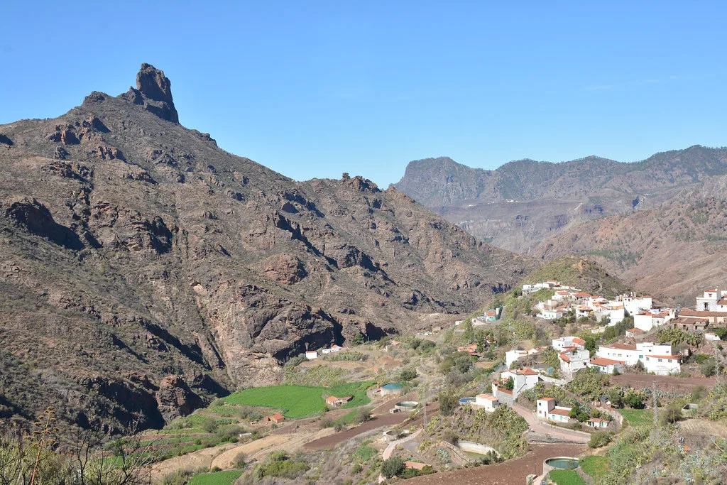 Roque Bentayga from Tejeda, Canary Islands