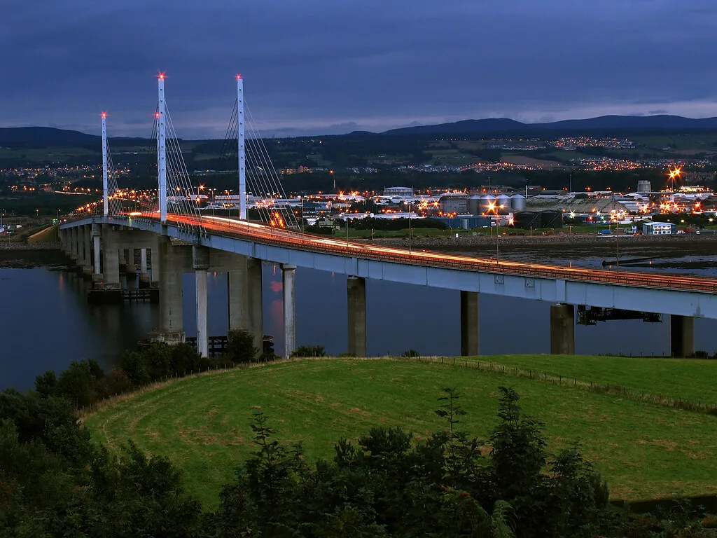 Thanks to the man who let me stand in his garden for this view, Inverness