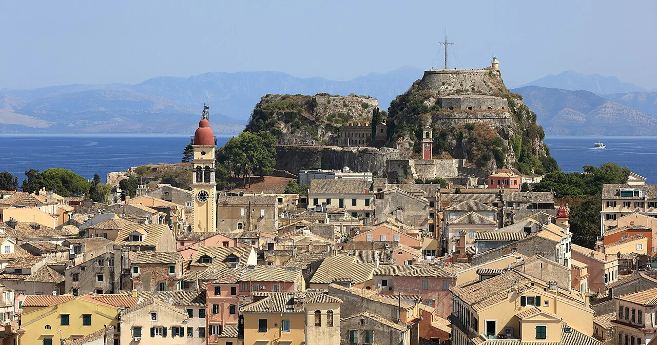 The Old Fortress and the Old Town of Corfu - September
