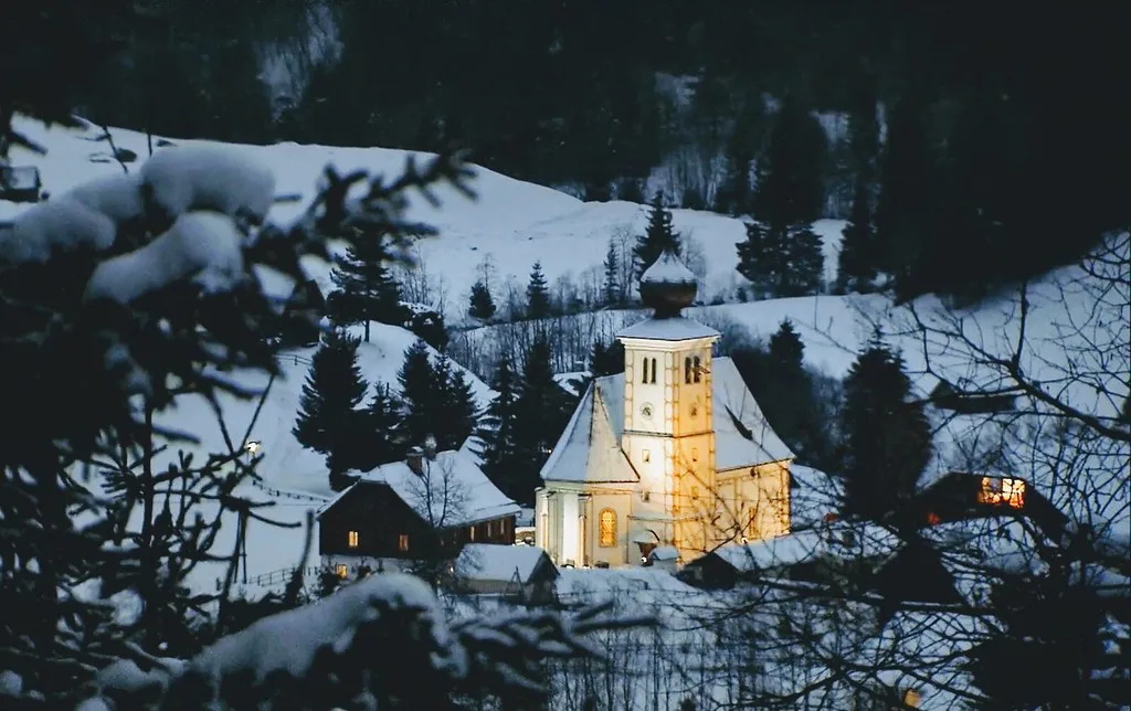 Winter evening-Austria