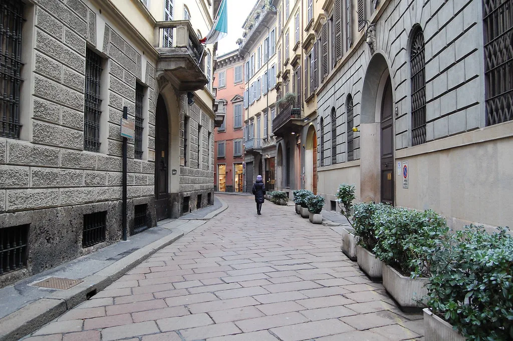 Milan street, Italy