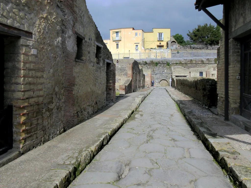 Streets of Ancient Herculaneum, Italy