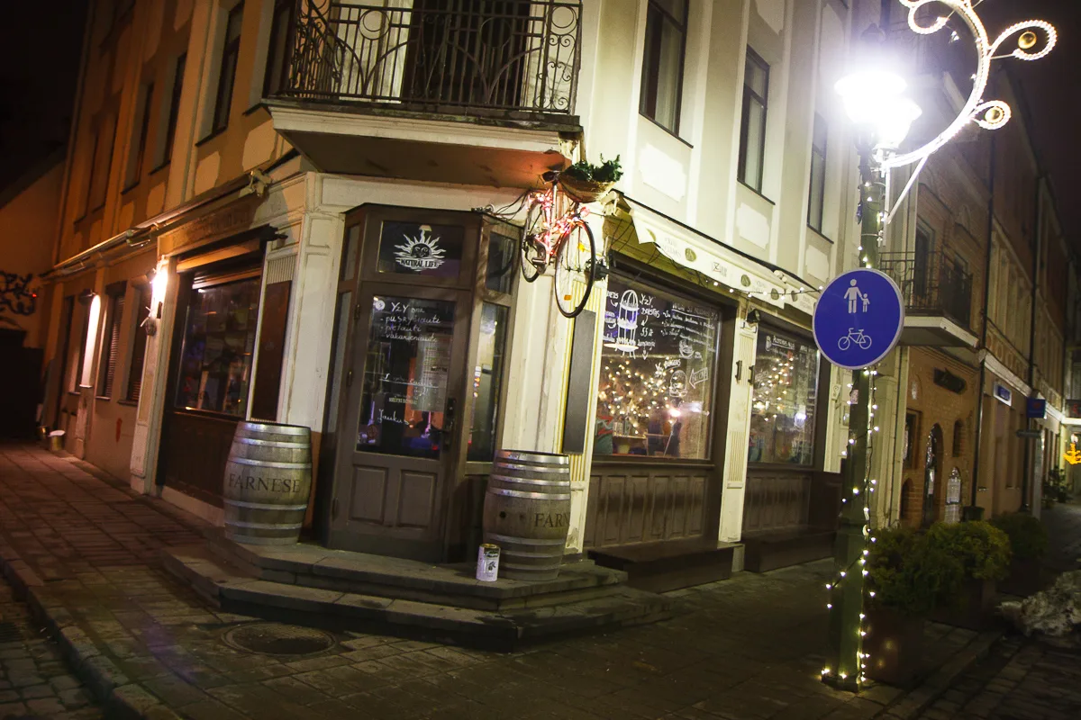 Kaunas Old Town in winter