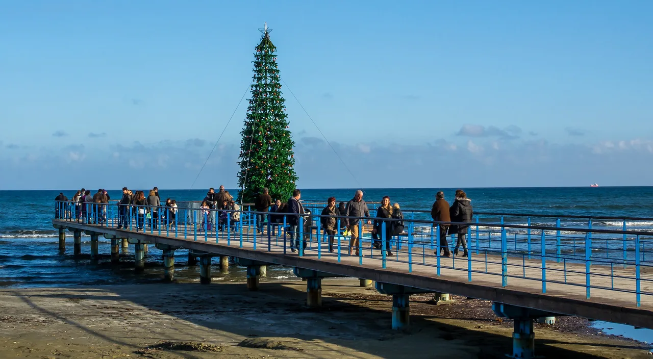 Christmas tree in Larnaca