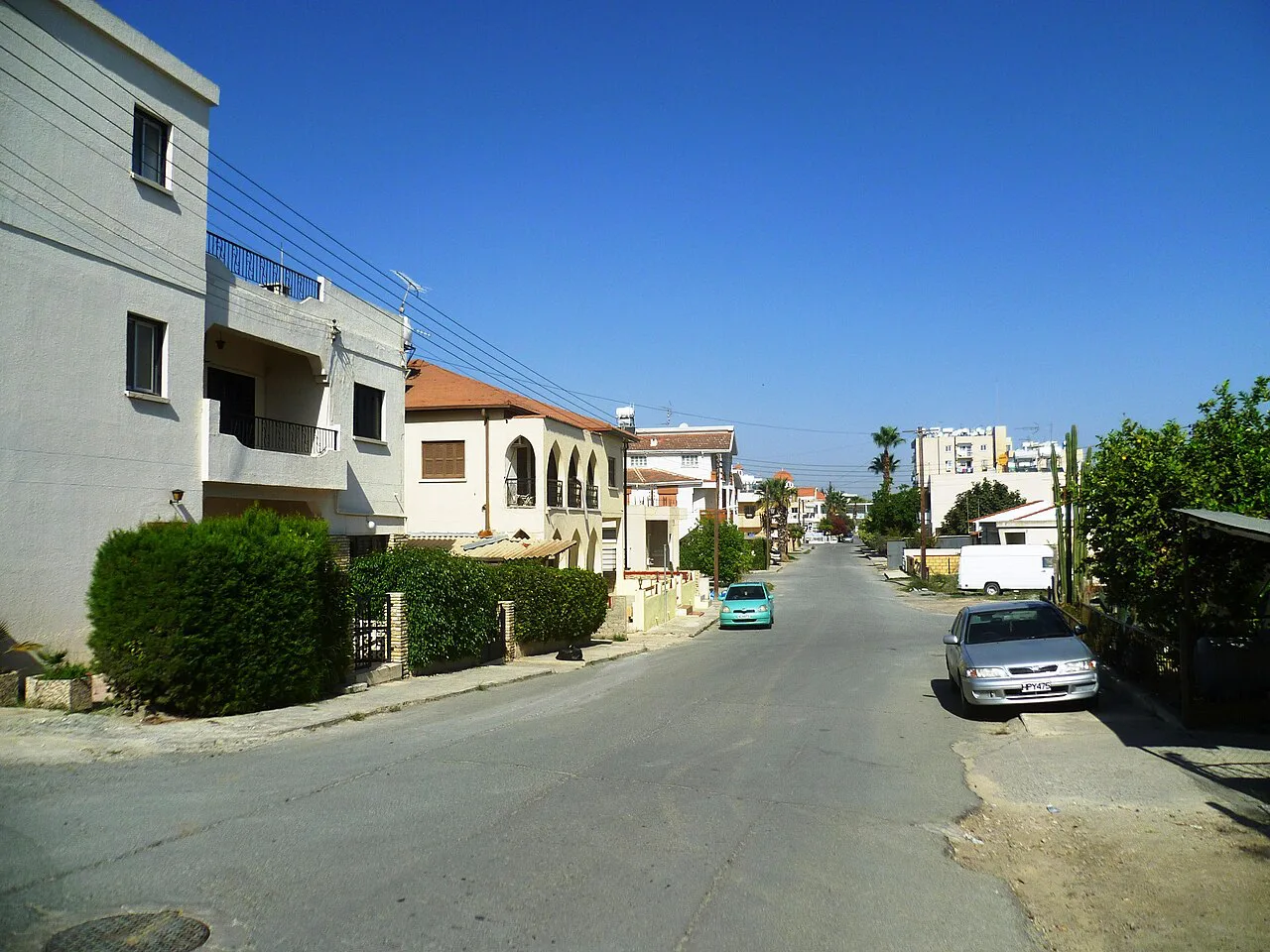 Street in Larnaca Cyprus