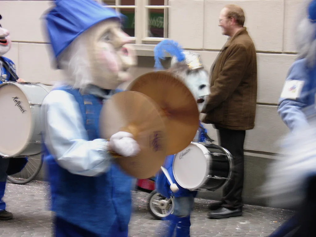 Mark and marching band, Lucerne
