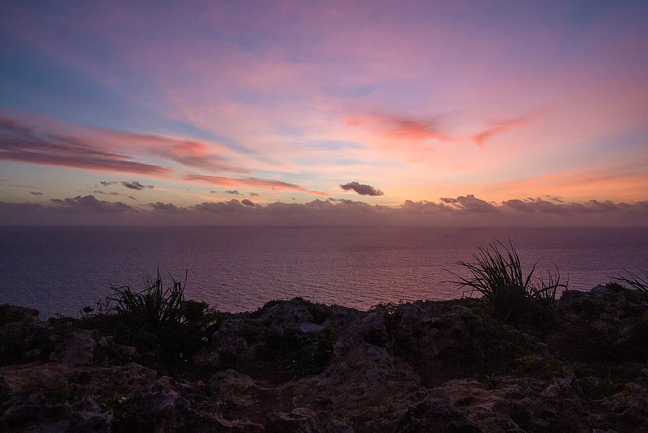 Sunset over Mediterranean Sea, Malta, December