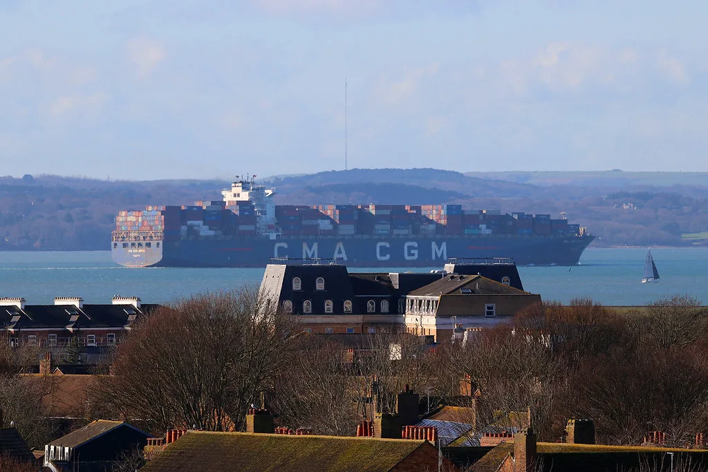 CMA CGM Gemini, The Solent, February 14th, Malta