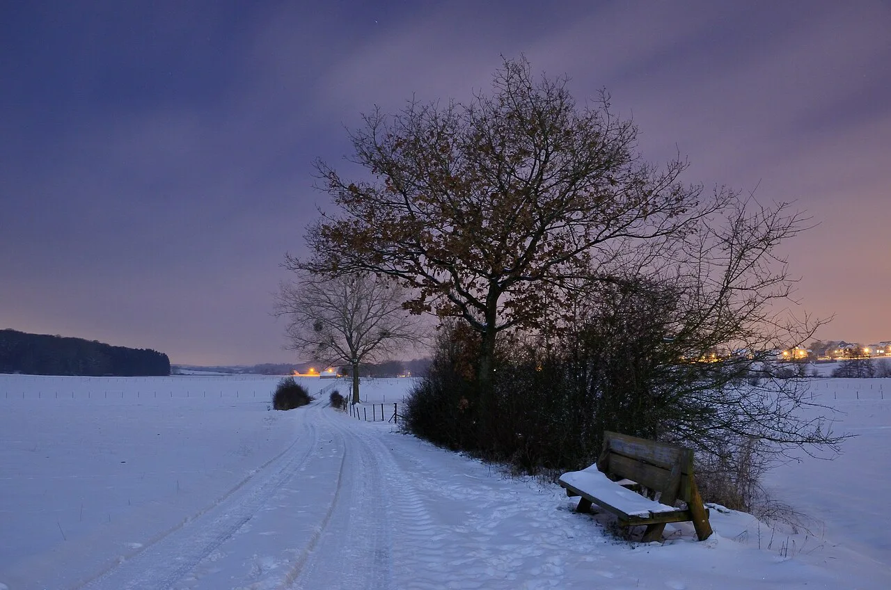 Winter night in Luxembourg