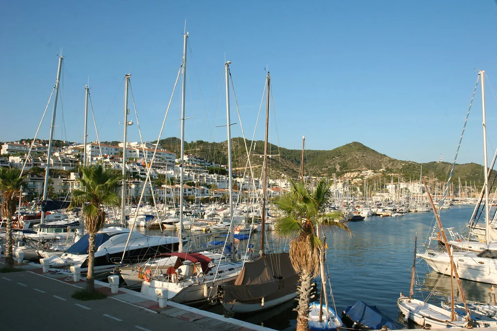 Harbour of Sitges, Costa Garraf, Spain