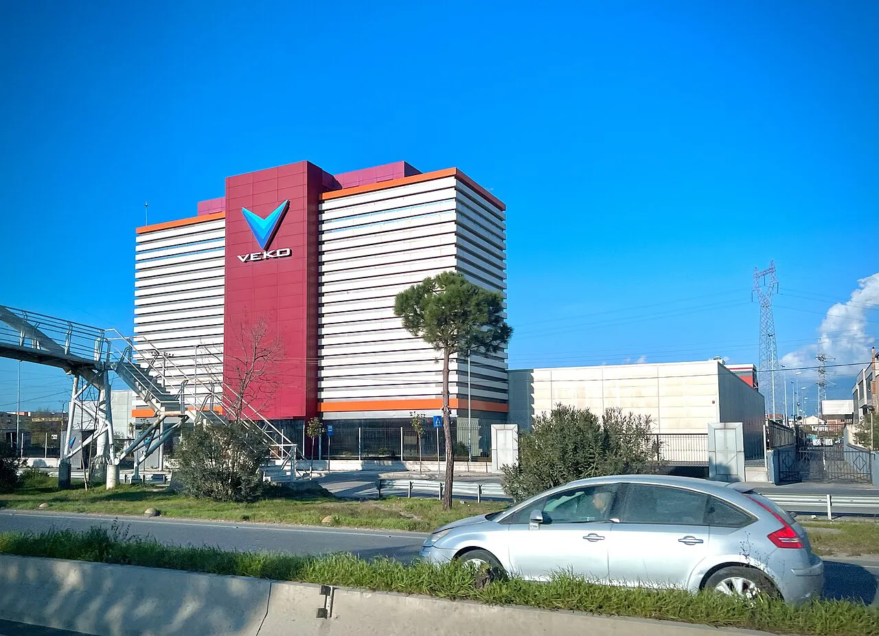 Kashar, Tirana County, Albania, 31 December - Veko Group building
